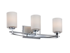 lot 104 image: Burchell 3-Light Vanity Light  Polished Chrome