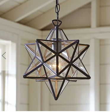 lot 99 image: 1-Light Geometric Pendant