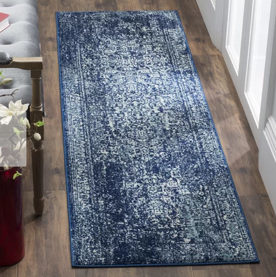 lot 88 image: Elson Navy Blue Runner 22 x 21