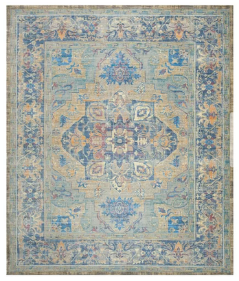 lot 62 image: Norwood BlueBeige Area Rug 33 x 53