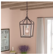 lot 32 image: Evangeline 1-Light Foyer Pendant