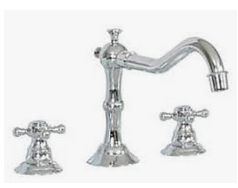 lot 50 image: KBC Classic Chrome Bathroom Faucet Set