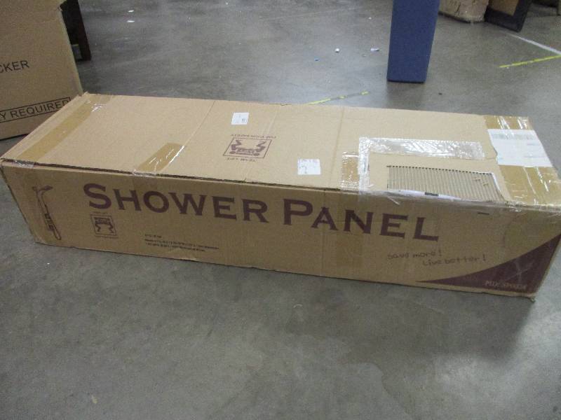 lot 143 image: Dual Shower Head Panel in the box