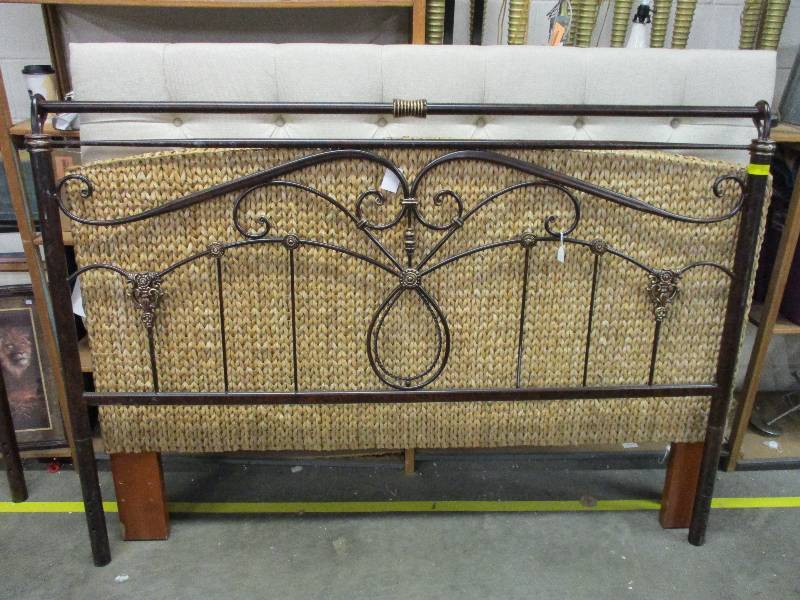 lot 138 image: Metal California King Headboard