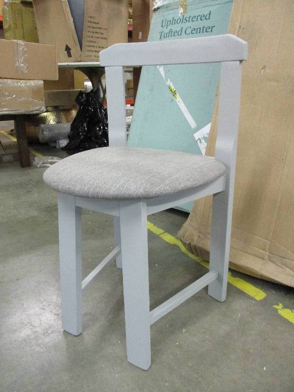 lot 161 image: Grey Dining Chair with rounded seat