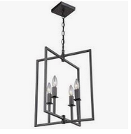 lot 13 image: Camillea 4-Light Foyer Pendant - Oil Rubbed Bronze