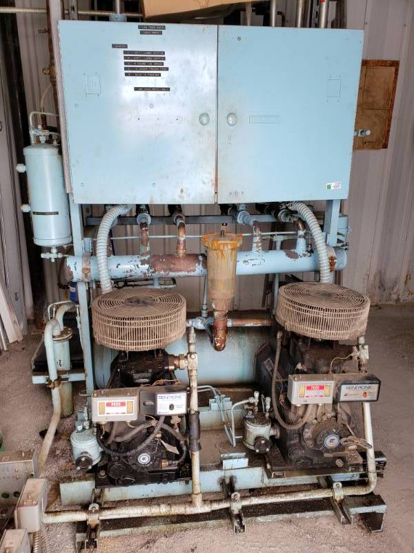lot 5126 image: Copeland. Dual Compressor Freezer Rack System