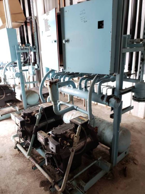 lot 5127 image: Copeland Dual Compressor. Cooler Rack system.