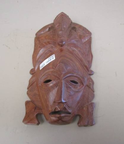 lot 2040 image: Carved Wood African Mask