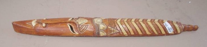 lot 2073 image: Long Narrow Wood African Mask