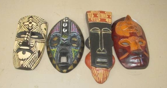 lot 2088 image: Small African Mask Collection