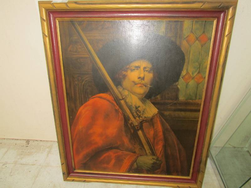 lot 2172 image: Framed Print of Soldier