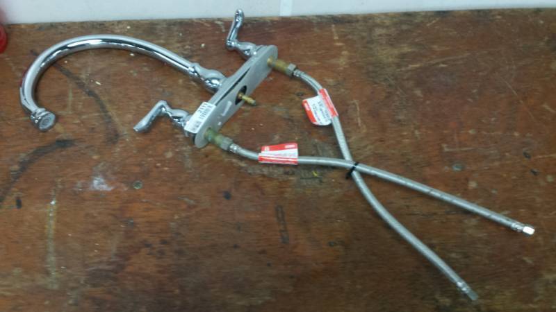 lot 2111 image: Commercial Delta High Arch Sink Faucet