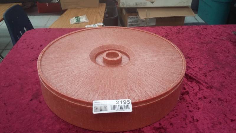 lot 2195 image: Large Tortilla Warmer - Orange