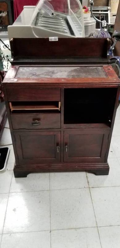 lot 2178 image: Wood Storage Cabinet