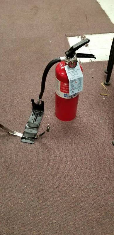 lot 4271 image: Red Fire Extinguisher