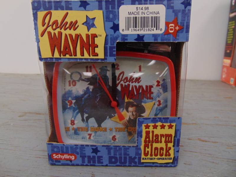 lot 1479 image: John Wayne Alarm Clock