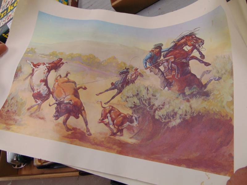 lot 1507 image: 2 Western Prints - Rudish 1970