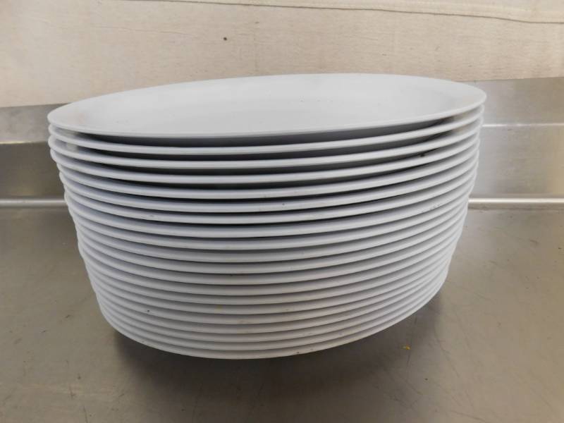 lot 1770 image: 22 Thundergroup Oval Plastic Plates