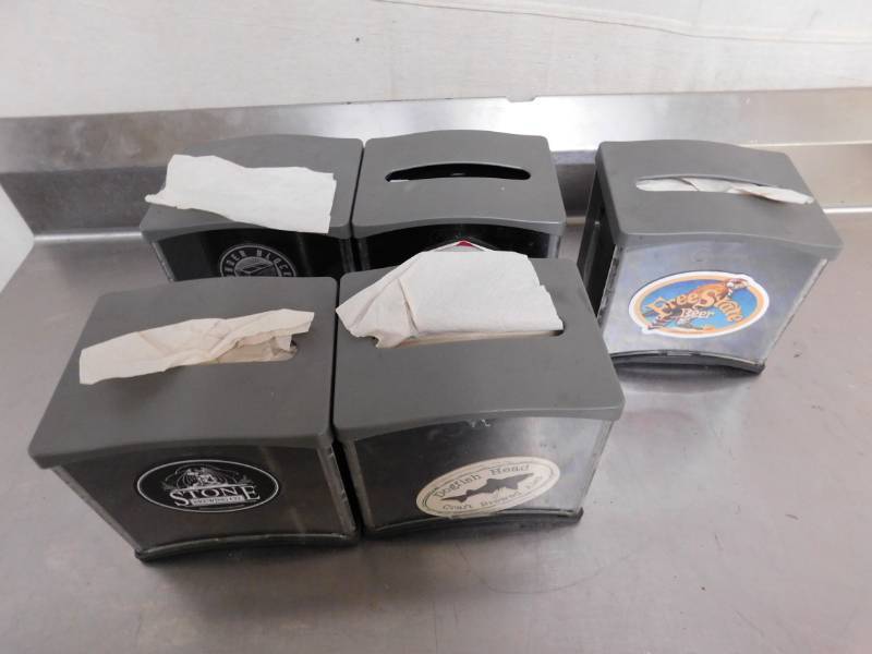 lot 1790 image: 5 Napkin Dispensers