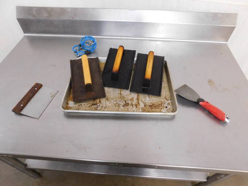 lot 1794 image: 3 Burger Presses and Miscellaneous