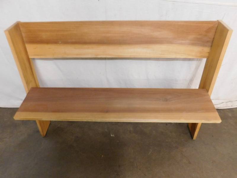 lot 1564E image: Wood Bench