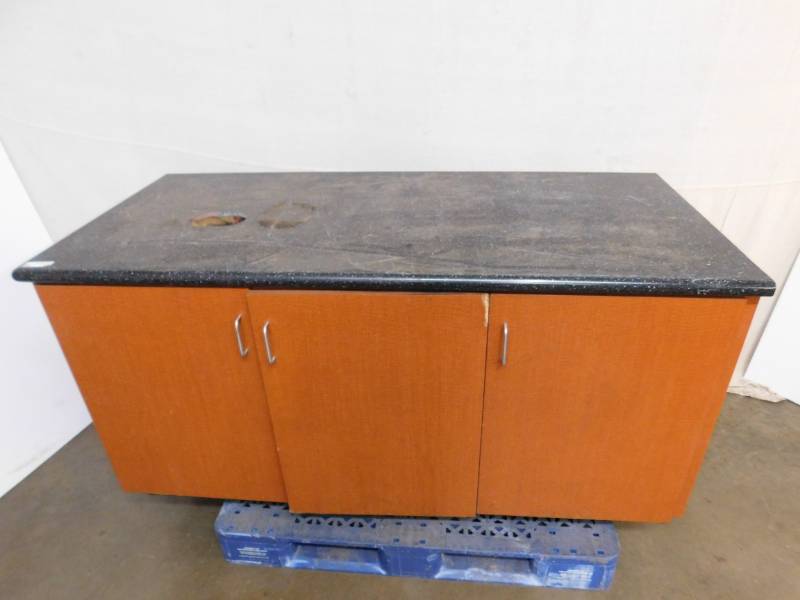 lot 99 image: Wood Cabinet with Counter Top