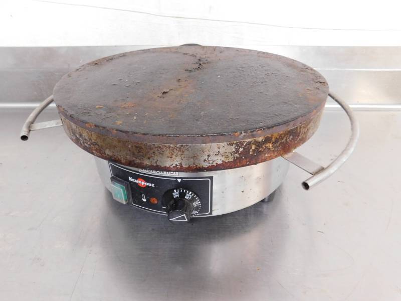 lot 1 image: Krampous Round Electric Crepe Maker