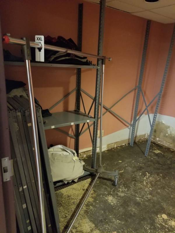 lot 1079 image: Metal Shelving and Contents of Room