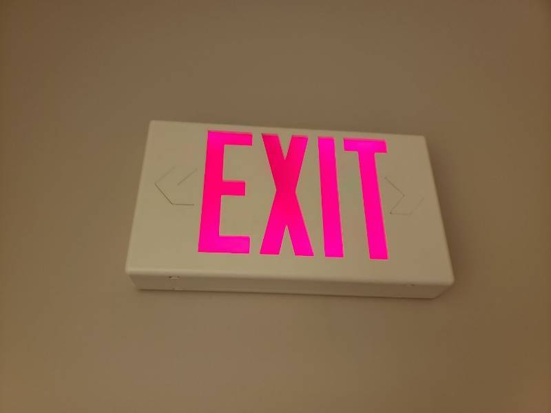 lot 3090 image: Exit sign