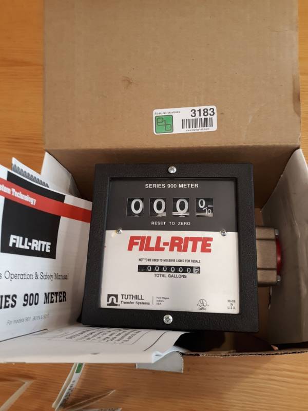 lot 3183 image: Fill-Rite Series 900 Meter