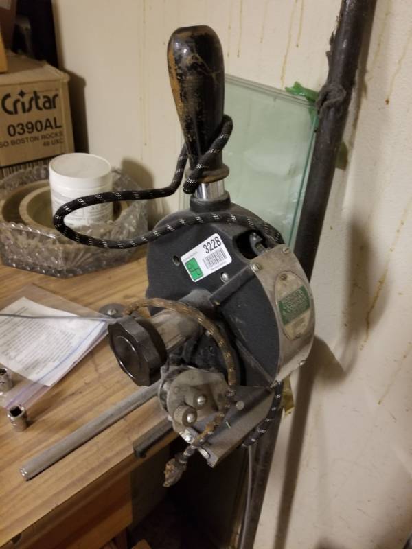 lot 3228 image: Roberts Cushman & Company Gold Embossing Machine