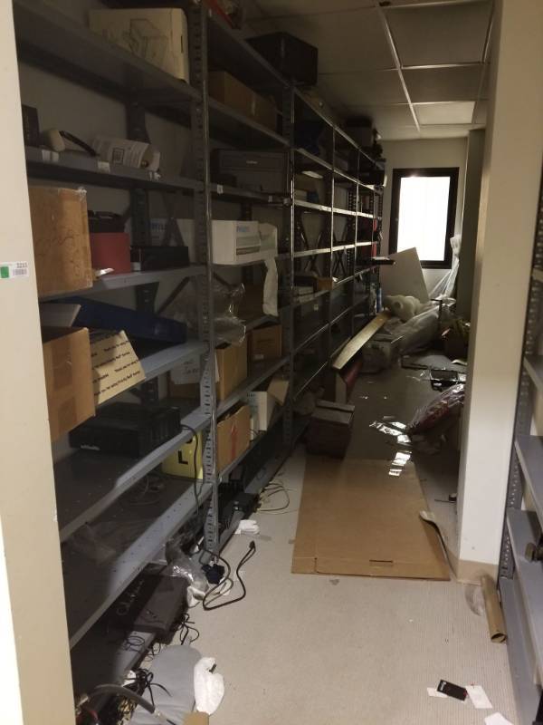 lot 3233 image: Room Full Of Shelving and Various Items