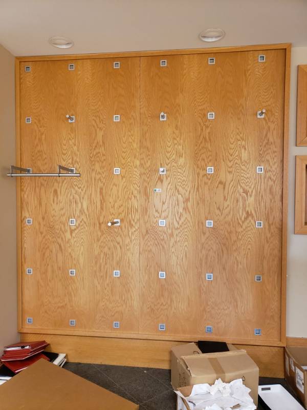 lot 3251 image: Pegboard with Various Pegs