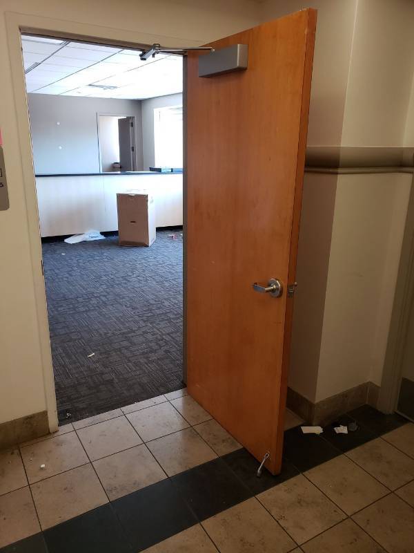 lot 4406 image: Wooden door with self closer