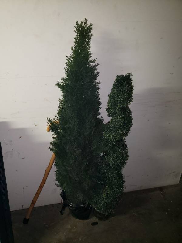 lot 9004 image: Lot (2) fake shrubbery