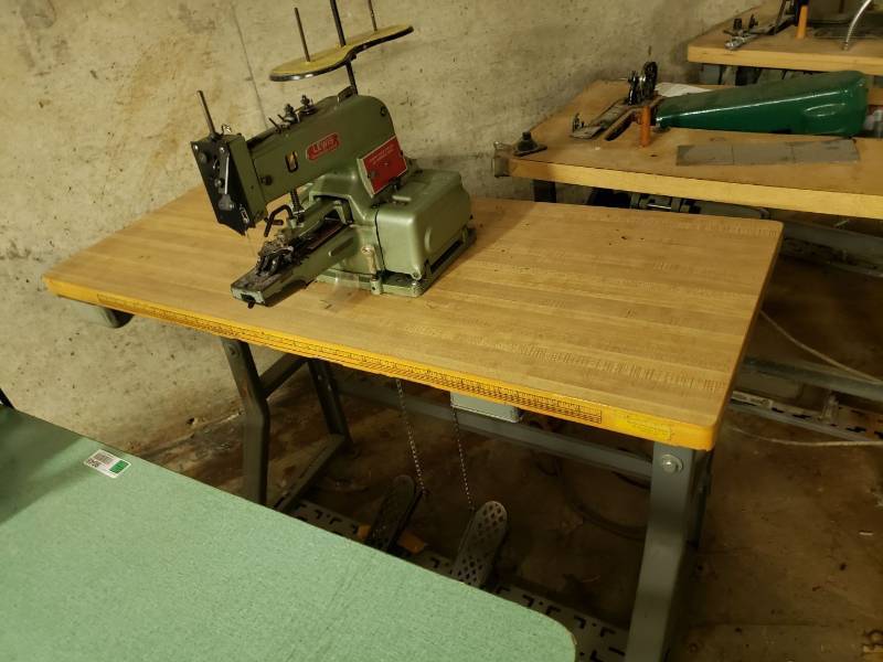 lot 9051 image: Lewis commercial sewing machine