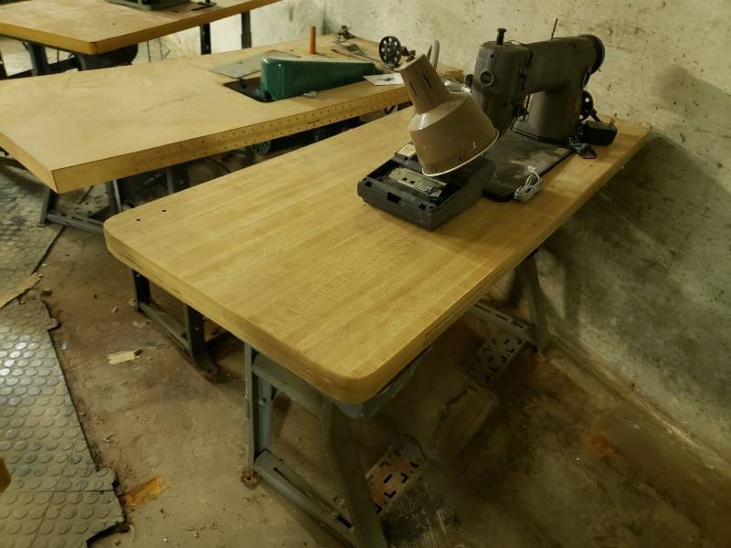 lot 9054 image: Lot (2) commercial sewing machines