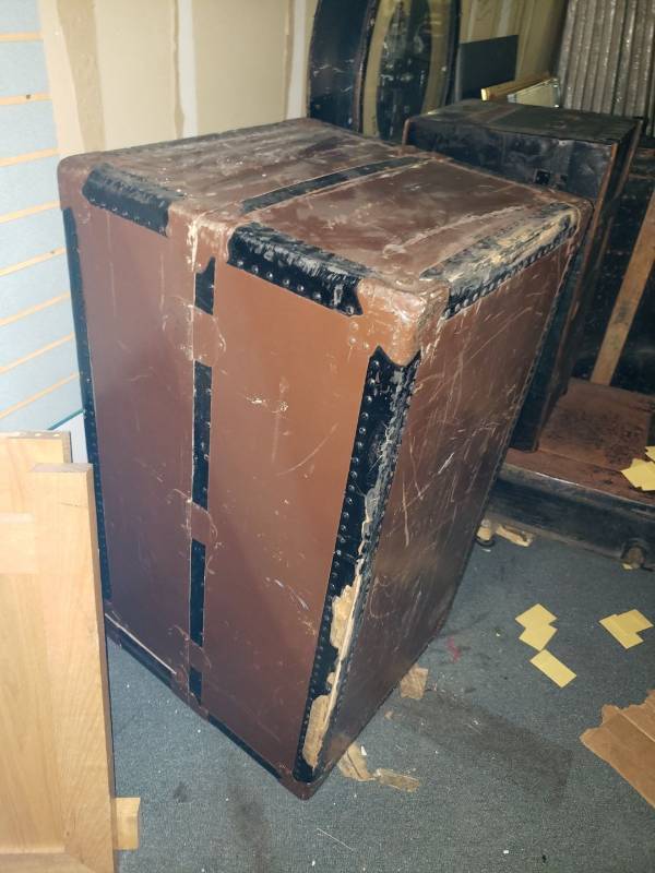 lot 9079 image: Antique trunk