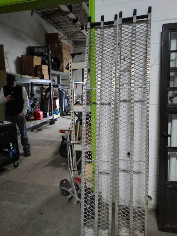 lot 8873 image: Aluminum lawn moweratv ramps- 7 ft long