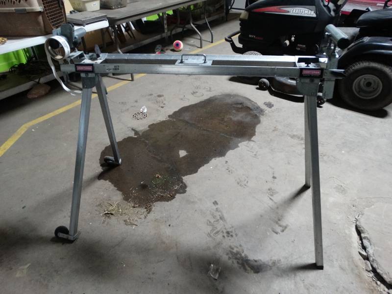 lot 8878 image: Craftsman miter saw stand