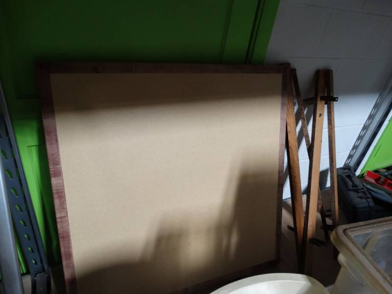 lot 8886 image: 5 wood table tops- 36 x 36
