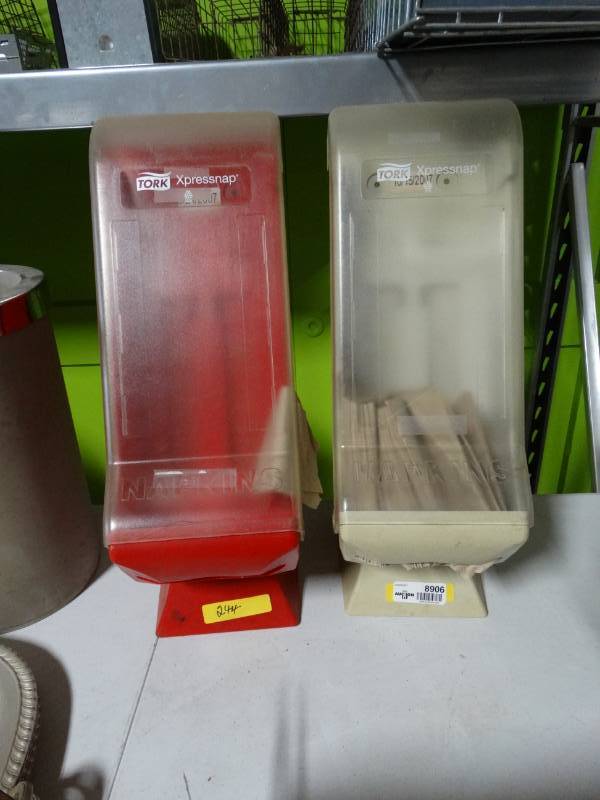 lot 8906 image: 2 napkin dispensers