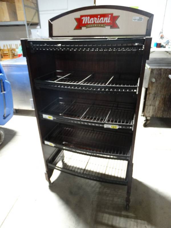 lot 8983 image: Mariani dried fruit retail rack on wheels