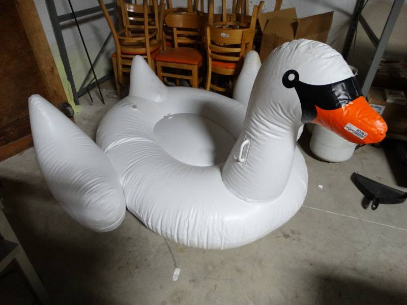 lot 20363 image: LARGE Swan poollake float