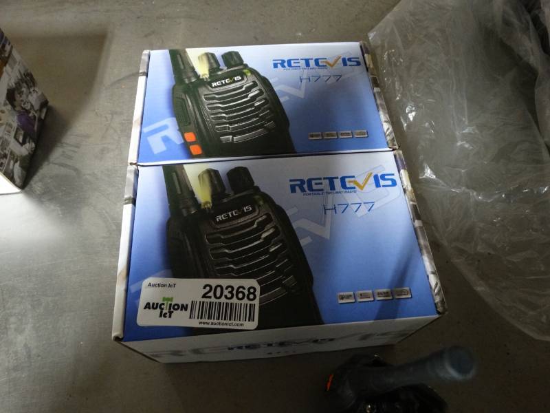 lot 20368 image: 2 new professional quality portable 2 way radios in boxes