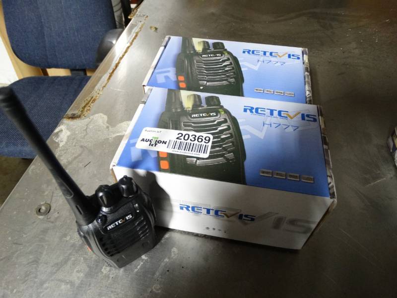lot 20369 image: 2 new professional quality portable 2 way radios in boxes