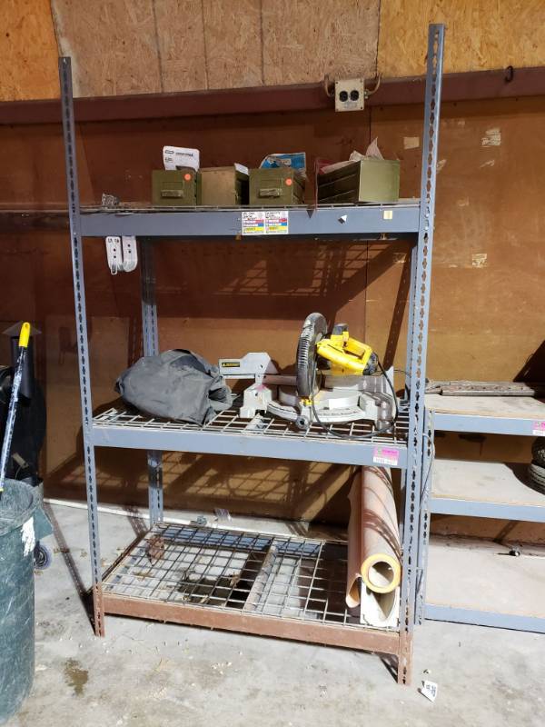 lot 6502 image: 3 Tier Adjustable Metal Rack.