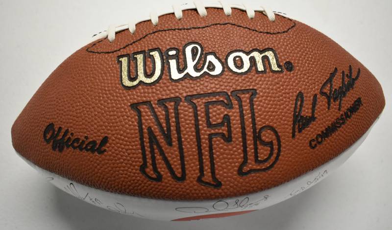 Official Wilson National Football League 1999 Kansas City Chiefs Team  Signed Football With Printed Signatures