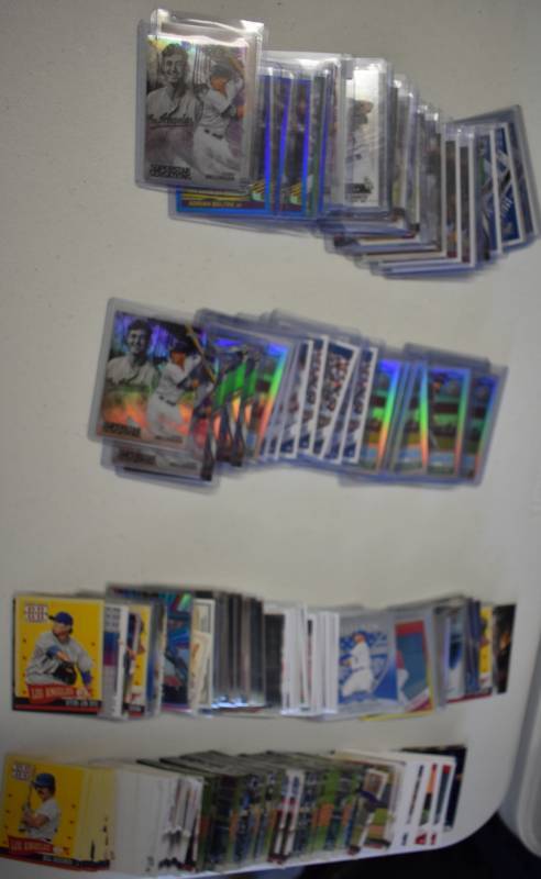 lot 1110 image: Large Lot of Current & Past Stars of Los Angeles Dodgers including Rookies, Prospects, Inserts, Star Cards Mostly from 2017-2018 - Cody Bellinger, Clayton Kershaw
